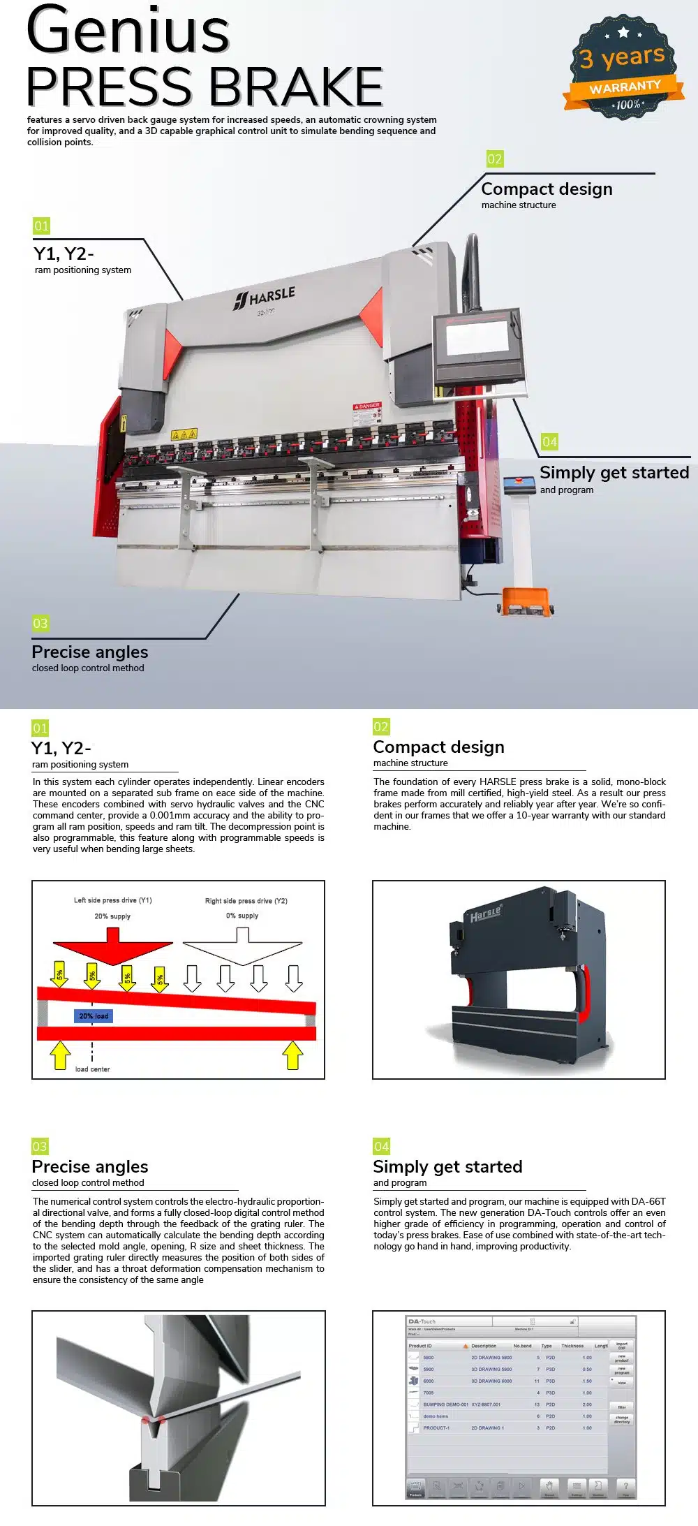 CNC 4-Axis Press Brake with S640 1 آلة الثني CNC ذات 4 محاور